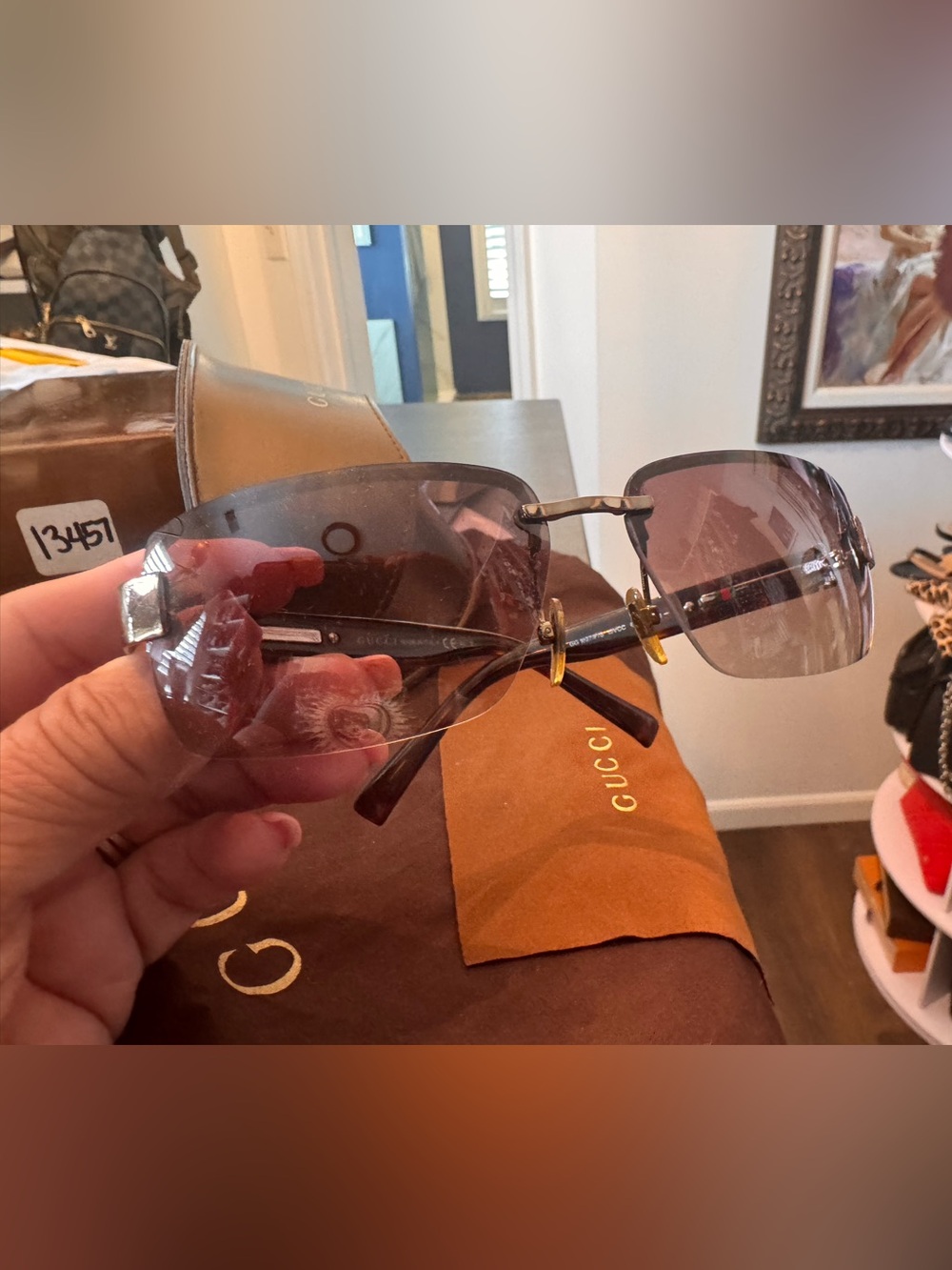 Gucci GG 1927/S rimless sunglasses with all packaging